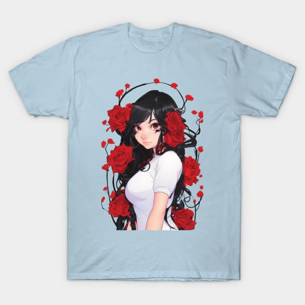 Rose Girl T-Shirt by Stades